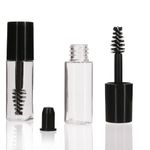 COSIDEA 71PCS Mini 3ml empty mascara tube and wand for castor oil, DIY eyelash oil containers eyelash growth Tubes whole sale in bulk