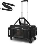 Petskd Small Pet Carrier with Wheel
