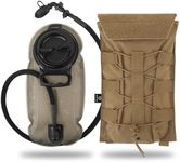 PETAC GEAR 1.5L / 3L Tactical Hydration Pack，Molle Carrier Pouch for 50 oz /100 oz Hydration Bladder Daypack Water Backpack.