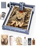 Carverall K15 Pro 7w Laser Engraving Machine with App Control, 7.87''×11.81''(Near A4) Work Area, Laser Engraver for DIY CNC, Crafts, Wood, Acrylic, Leather, Stone, 7000mW,Class 1