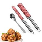 Meatball Maker, 304 Stainless Steel Meatball Press, Non-Stick Meatball Maker for Dumplings, Pastries and Meatballs, Home Kitchen Cooking Tools (Stainless Steel, Small)