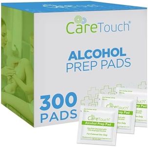 Alcohol Wipes | Individually Wrapped Alcohol Prep Pads with 70% Isopropyl Alcohol, Great for Medical & First Aid Kits | Sterile, Antiseptic 2-Ply Alcohol Swabs - 300 count