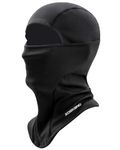 SoeKewo Balaclava Winter Ski Mask Windproof Adjustable Sports Face Cover Fleece Thermal Headwear Skiing Motorcycle Cycling Fishing for Men, Black