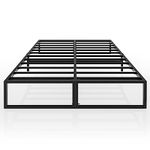 Maxzzz 16 Inch Metal Platform Bed Frame, Queen Bed Frame with Storage Space Bed Frame with Steel Slats No Box Spring Needed (Queen)