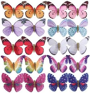 inSowni 20 Pack Multi Colors Butterfly Alligator Hair Clips Barrettes Bridal Wedding Accessories for Women Girls Kids