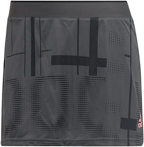 adidas Club Graphic Skirt - Womens Tennis, Grey, Small