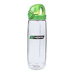 Nalgene Tritan OTF Clear with Sprout Green Cap Bottle, 20-Ounce