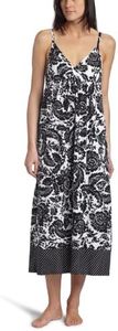 Nautica Women's Floral Maxi Gown, Black, X-Large