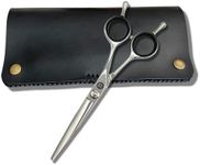 Saki Shears Odachi 5.5" Hair Cutting Scissors/Shears - Straight Handles - Dual Tangs - Zero Offset - Lightweight Hair Scissors for Professionals - Japanese 440C Steel - For Barbers and Hairdressers