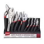 CRAFTZONE 10PC Pliers & Wrench Set,
