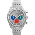 TIMEX Men Stainless Steel Silver-Tone Analog Dial Watch- Tw2V42400Uj, Band Color-Silver