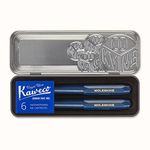 Moleskine x Kaweco, Fountain Pen and Ballpen Set, Medium Nib/1.0mm Point, Blue with Blue Ink