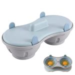 Microwave Egg Poacher 2, Efficient Egg Cooker For Poached Eggs For Quick Breakfast Preparation, Poached Egg Maker For Microwave Use, Compact Kitchen Gadget, Nordic Blue Design