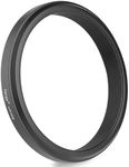 Haoge 49mm Filter Adapter Ring for Fujifilm Fujinon X100VI X100V Camera Accessories fit 49mm UV CPL ND Filter Fit Original Lens Cap Black LAR-X55B