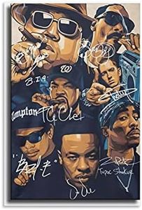 GNKIO Poster sur toile Old School Rap - Motif famille moderne - 30 x 45 cm