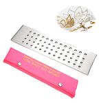 8" Wire Draw Plate with 52 Round Holes, 0.26-4.10mm Tungsten Carbide Wire Drawplate for Jewelry wire Making