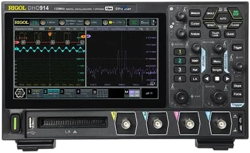 RIGOL Digital Oscilloscope DHO914 125MHz Frequency Band + 12-bit Vertical Resolution + Maximum 1.25 GSa/s Sample Rate + 4 Analog Channels