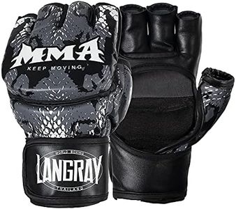 Punch Bag Training Gloves, LangRay MMA Grappling Gloves for Sparring Martial Arts Boxing Training for Adults and Kids
