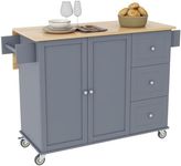 LUMISOL Kitchen Island Cart on Whee