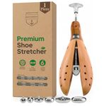 HOUNDSBAY Bulldog Heavy-Duty Shoe Stretcher | Loosens Tight Shoes with Strong Wood & Metal Construction (Women’s Medium / 7-9)