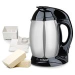 Tribest SB-132 Soyabella, Automatic Soy Milk Maker Machine with Tofu Kit Large, Silver, Large, Black/Stainless Steel