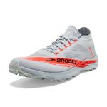 Brooks Unisex Catamount Agil Trail Running Shoe for Men & Women, Illusion Blue/Coral/Orange, 12 Women/10.5 Men