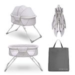 Delta Children EZ Fold Ultra Compact Travel Bassinet, Inner Circle