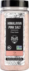 Soeos Himalayan Salt - Fine Grain, 20 oz, Himalayan Pink Salt, Pure Rock Salt for Grinders and Salt Mills, Kosher & Natural Certified, Healthy