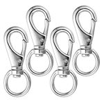 Dog Lead Clip Clasp Heavy Duty Swivel Eye Bolt Snap Hooks Pet Leashes Clip Trigger Clip 4pcs for Linking Pet Collar Bag Strap