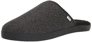 TOMS Men's Harbor Slipper, Black, 6 UK