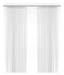 Ikea Polyester Curtains (White, 7 Feet) - Pack Of 2, Lined(Lined)(Lined), lined