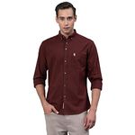 Red Tape Men's Casual Burgandy Shirt | Solid Woven Shirt | Cotton Comfortable Shirt for Men_RFS0228-XL