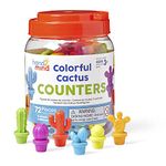 hand2mind Colorful Cactus Counters, Counters for Kids Math, Counting Objects, Color Sorting, Toys for Counting, Sorting Toys, Counting Manipulatives, Preschool Learning, Montessori Math Materials