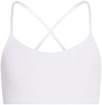 Bleum Active Bra - Comfortable Sports Training & First Bra (18, White - Pink, Numeric_18)