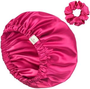 YANIBEST Double Layer Satin Bonnet Silk Bonnet Adjustable Hair Bonnet for Sleeping Hair Bonnets for Women Curly Natural Hair