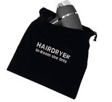 Dolphy Hair Dryer Bag Velvet Drawstring hairdryer Storage Bag Ideal for Travel, Hotel or Home Use (33 x 34cm)