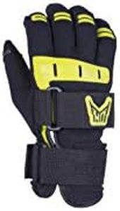 HO World Cup Mens Waterski Gloves Black/Yellow Sz S