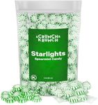 Starlight Spearmint Individually Wrapped Candy Sweets for On the Go Refreshment, Starlight Mints Bulk Individually Wrapped Spearmint Candy for Office, Hard Candy Starlight Mints for Cool Breath, 5lb