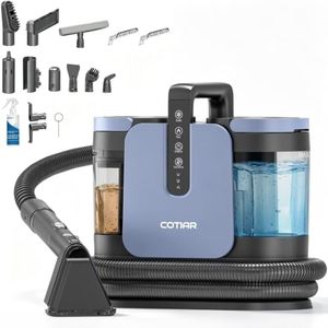 Steam Cleaner, 18KPa 4‑in‑1 Portable Spot Cleaner for Upholstery Carpet
