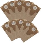 Grizzly Tools 10 x paper filter bags suitable for Aldi Workzone wet/dry vacuum cleaner, dust dent, filter bag for wet and dry vacuum cleaner, dust collection bag, cardboard filter bag