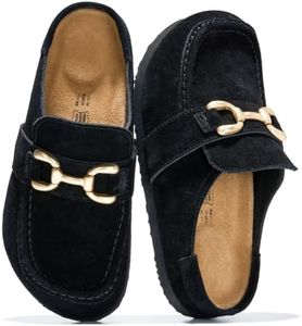 Project Cloud 100% Genuine Leather Clogs for Women Non-slip Loafers (Holly)
