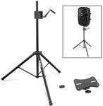 Pyle Universal Speaker Stand Tripod - 4 to 6.5 Ft Sound Equipment Mount Height Adjustable Up to 78.7 Inch for Speakers w/ 35mm Compatible Insert, Perfect for Home, On-Stage or in-Studio Use - PLPTS77