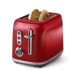 Oster® Retro 2-Slice Toaster with Quick-Check Lever, Extra-Wide Slots, Impressions Collection, Red