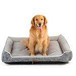 AcornPets® B-606 Deluxe Grey Color Extra Large Dog Bed Cat Pet Pillow Fleece 110 x 90 CM For Large Dogs, Using Fur Velvet, Oxford Fabric, Detachable and Washable