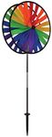 In The Breeze Rainbow Duo Wheels Garden Spinner