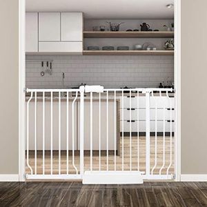 HOOEN Extra Wide Baby Gates 48-53 Inch Indoor Child Gate for Kid or Pet Dogs Walk Through Pressure Mounted Baby Gate for Doorway Stairs Living Room