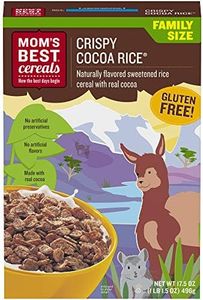 Mom's Best Crispy Cocoa Rice Cereal, Chocolatey Breakfast Cereal Made with Real Cocoa, Natural Flavor, No High-Fructose Corn Syrup, No Artificial Flavors or Preservatives, Gluten Free, 17.5 OZ Box