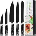 BEWOS Kitchen Knife Set, 5PCS Profe