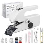 Handheld Sewing Machine - Mini Portable Electric Sewing Machine for Beginners, Easy to Use, Fast Stitch for Fabrics & Clothes, DIY, Home, and Travel, Compact & Lightweight