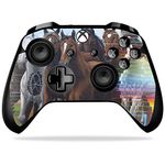 MightySkins Skin Compatible with Microsoft Xbox One X Controller - Horse Stampede | Protective, Durable, and Unique Vinyl Decal wrap Cover | Easy to Apply, Remove, and Change Styles | Made in The USA